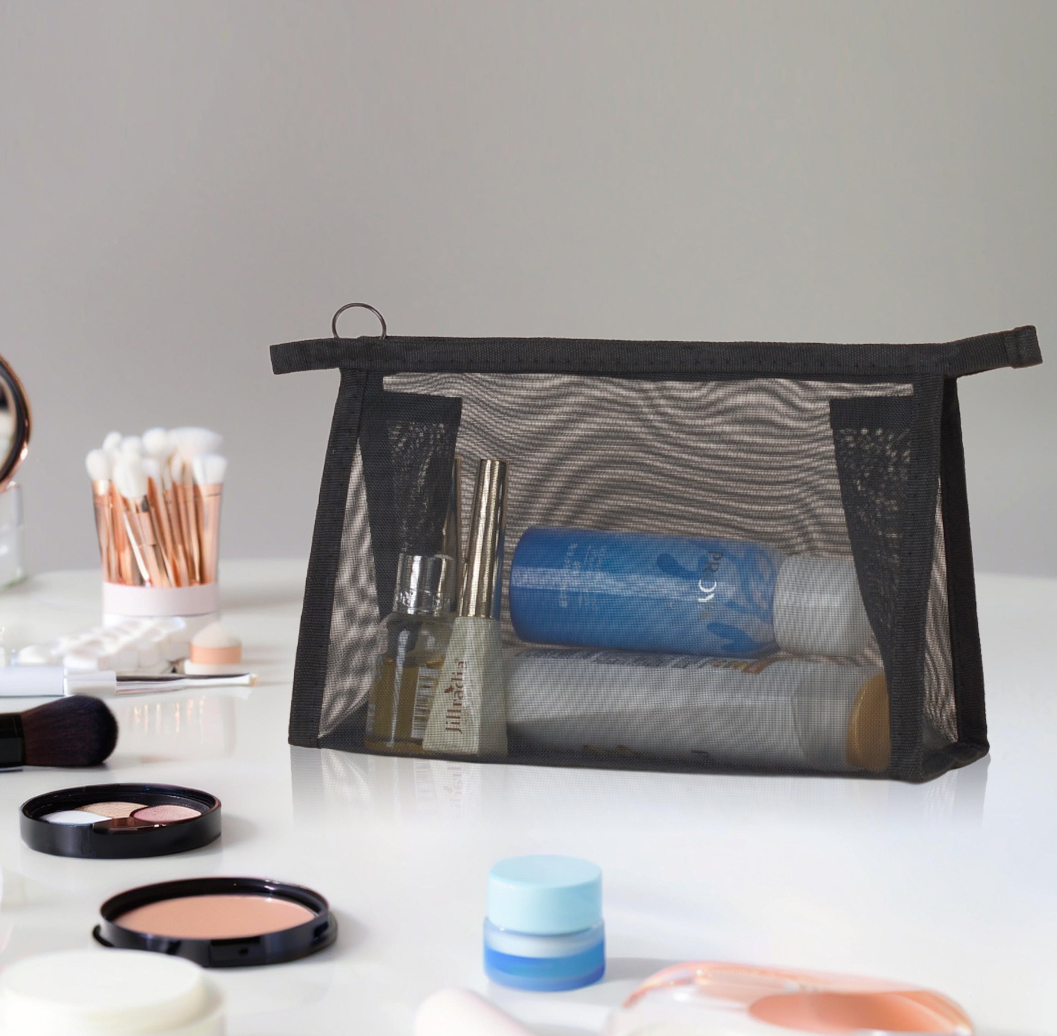 Meshed wash bag makeup bag