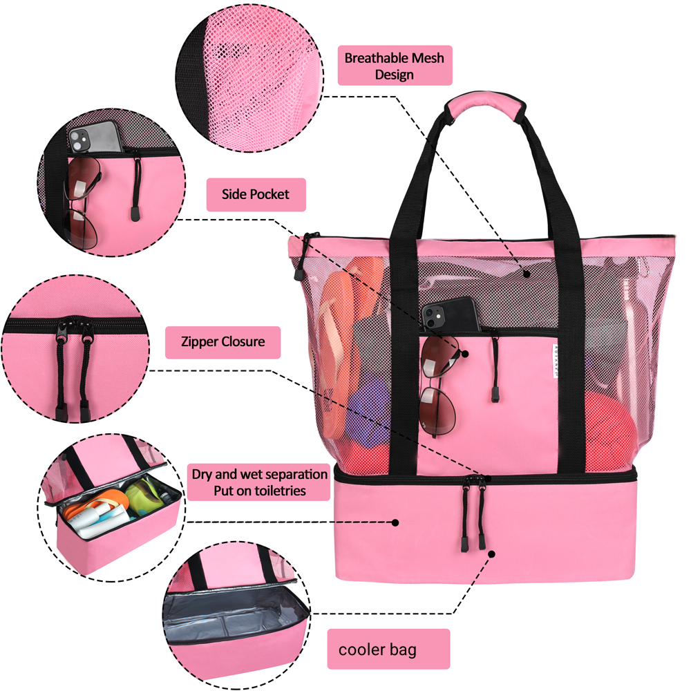 Mesh beach bag