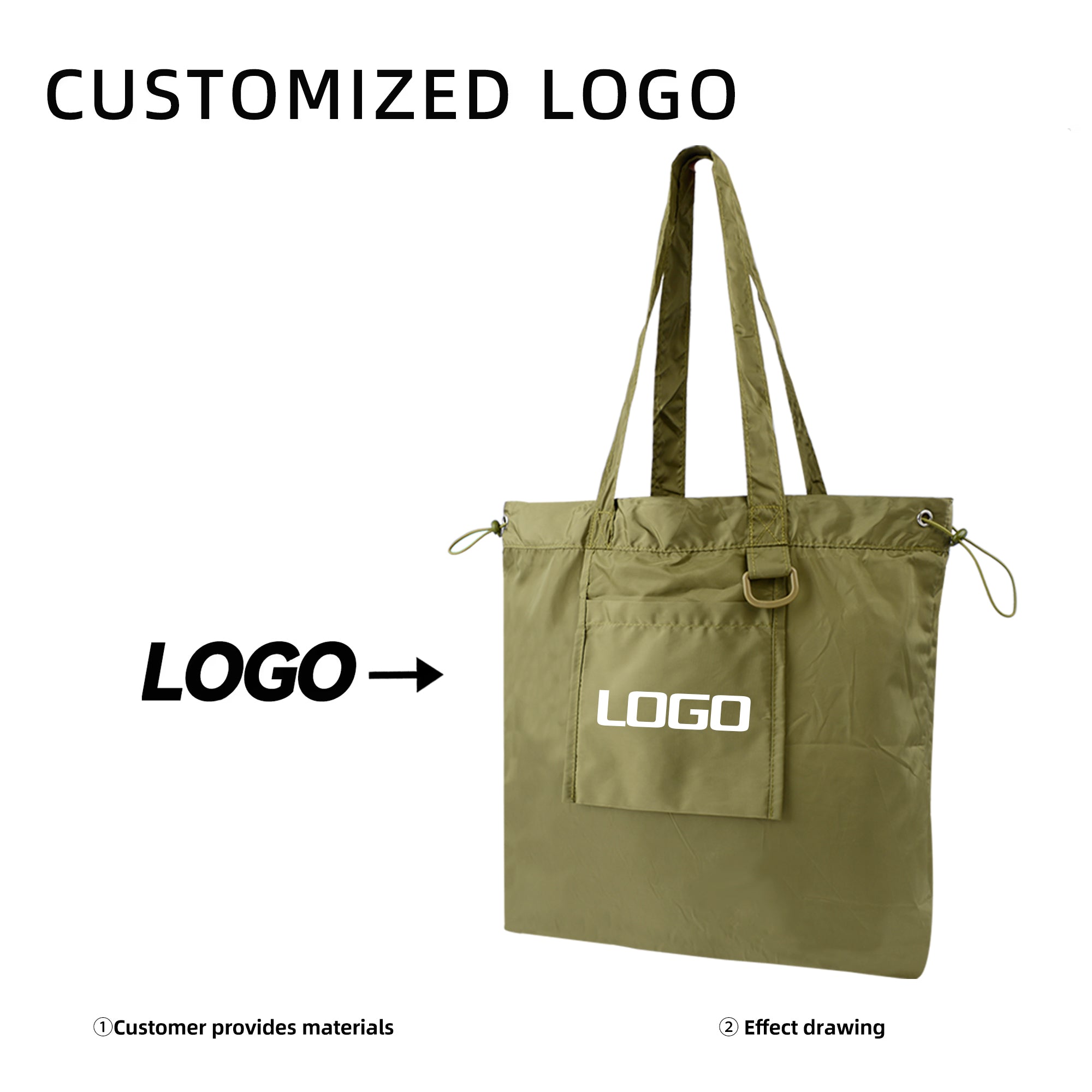 Folding tote bag