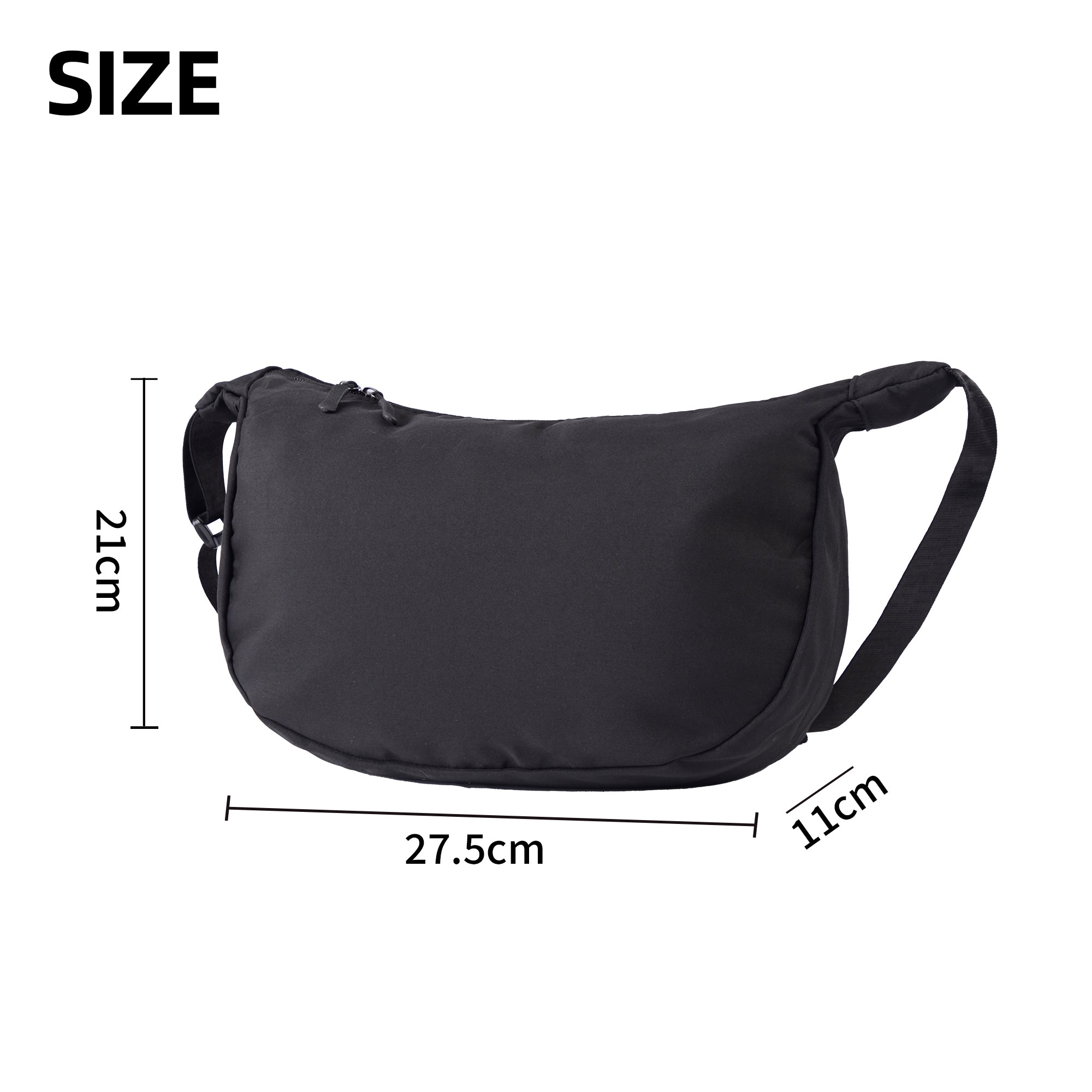 Large capacity crossbody bag