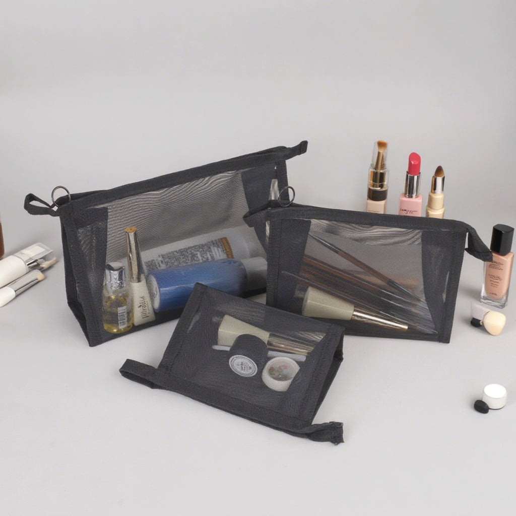 Meshed wash bag makeup bag