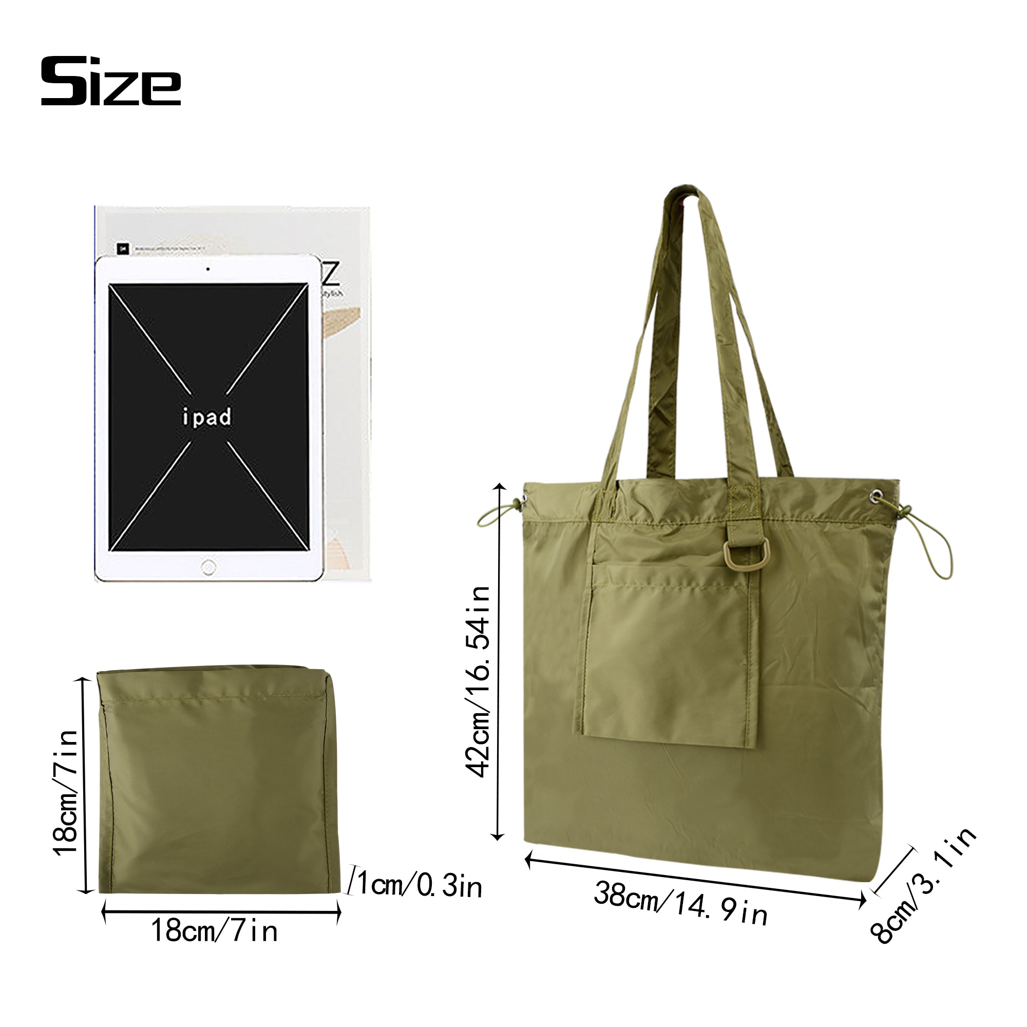 Folding tote bag