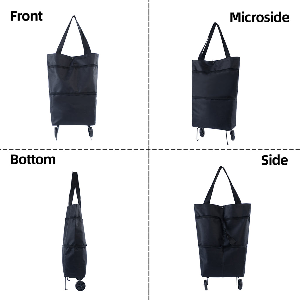 Folding shopping cart bag