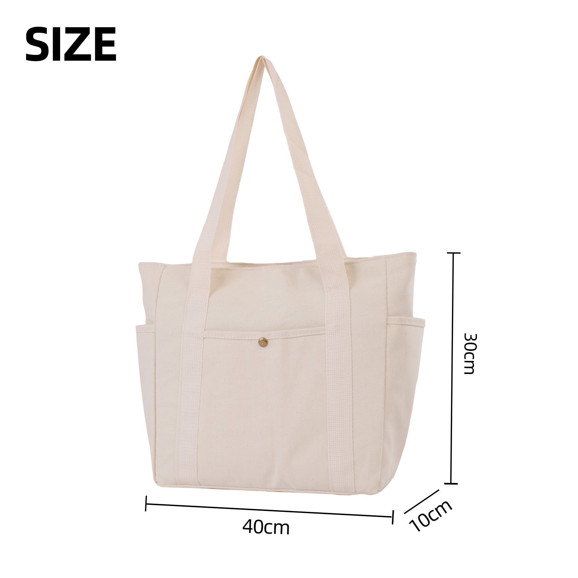 Canvas handbag shopping bag