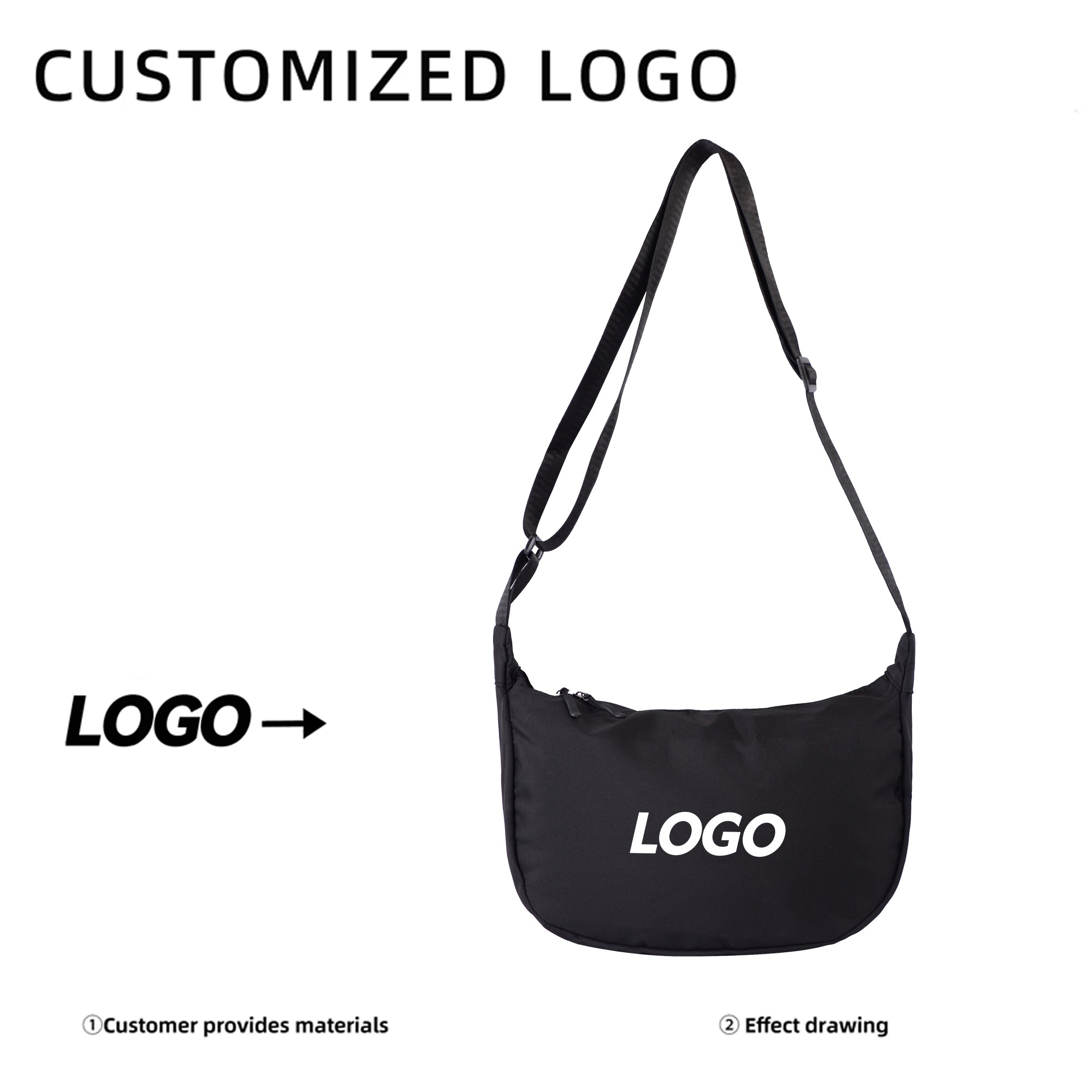 Large capacity crossbody bag