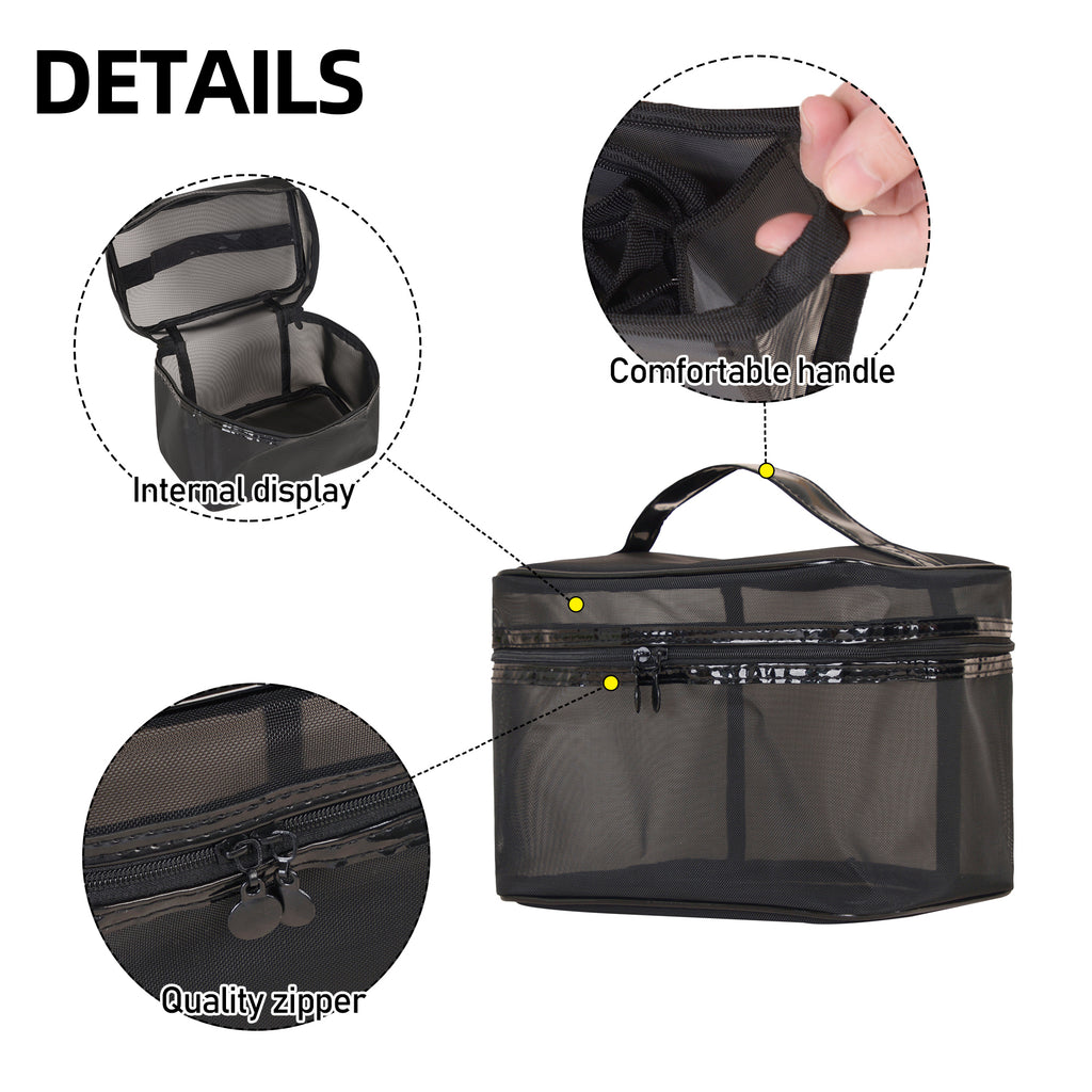 Meshed wash bag