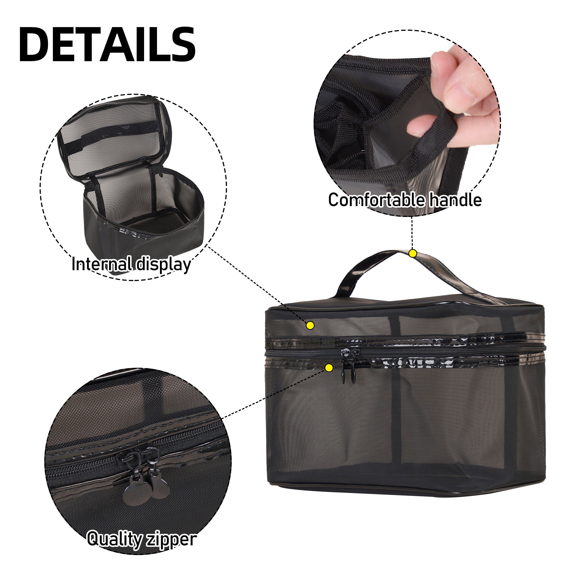 Meshed wash bag