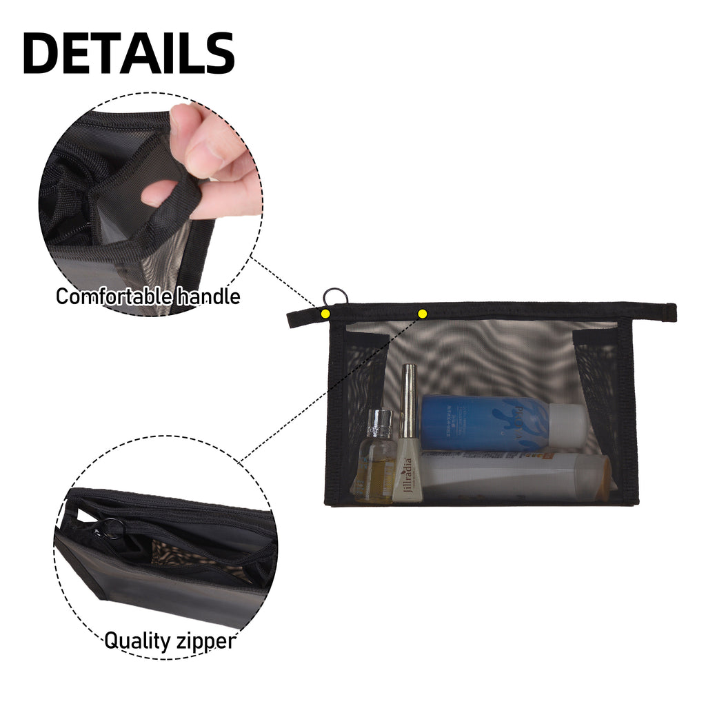 Meshed wash bag makeup bag
