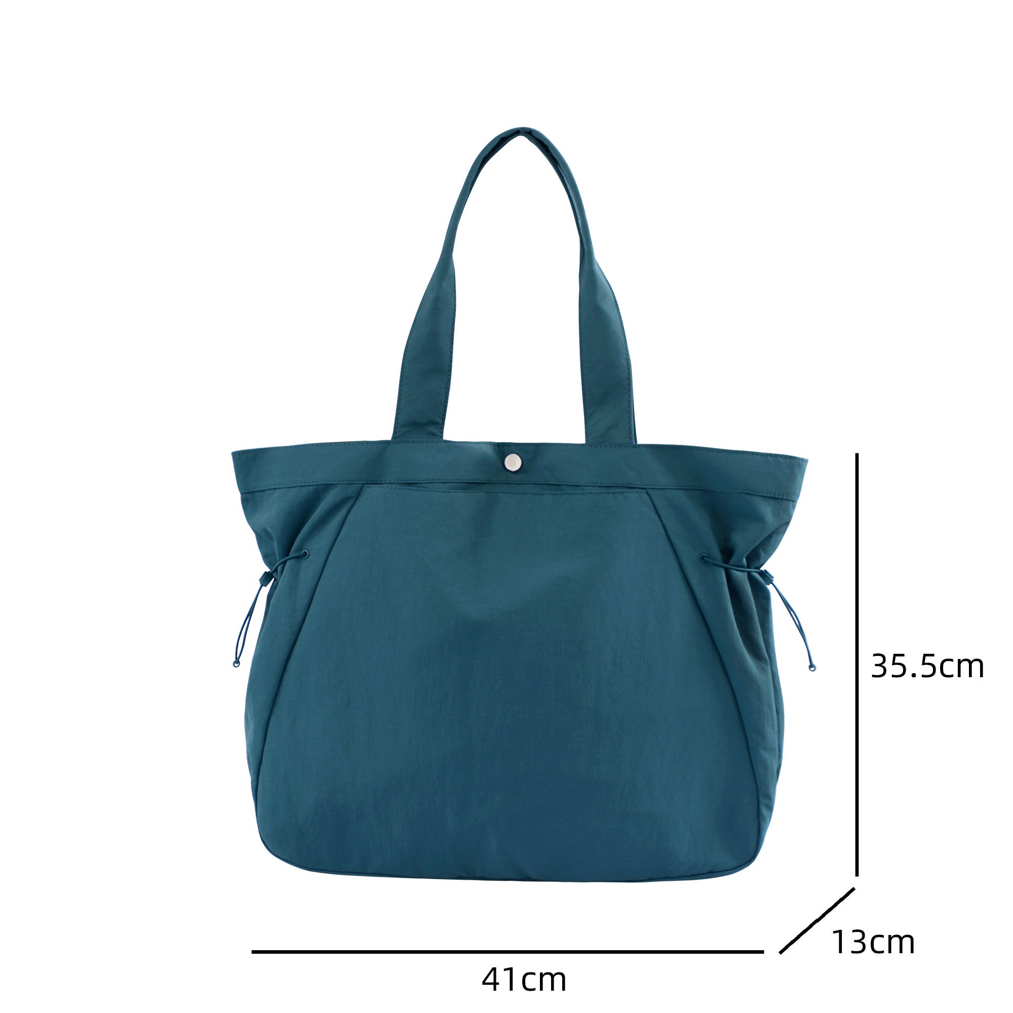 Side-cinch shopper bag