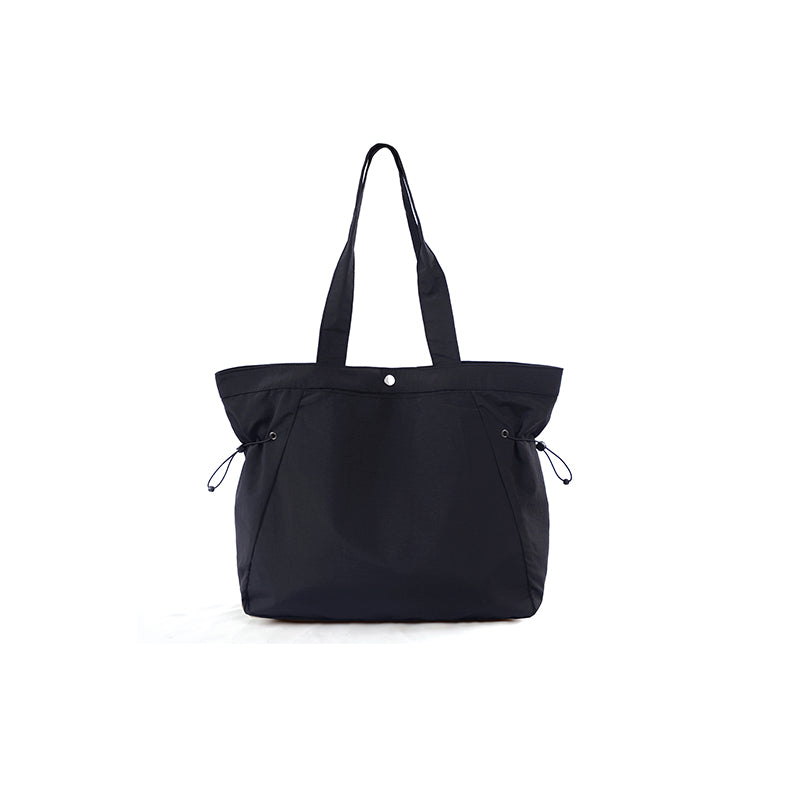 Side-cinch shopper bag