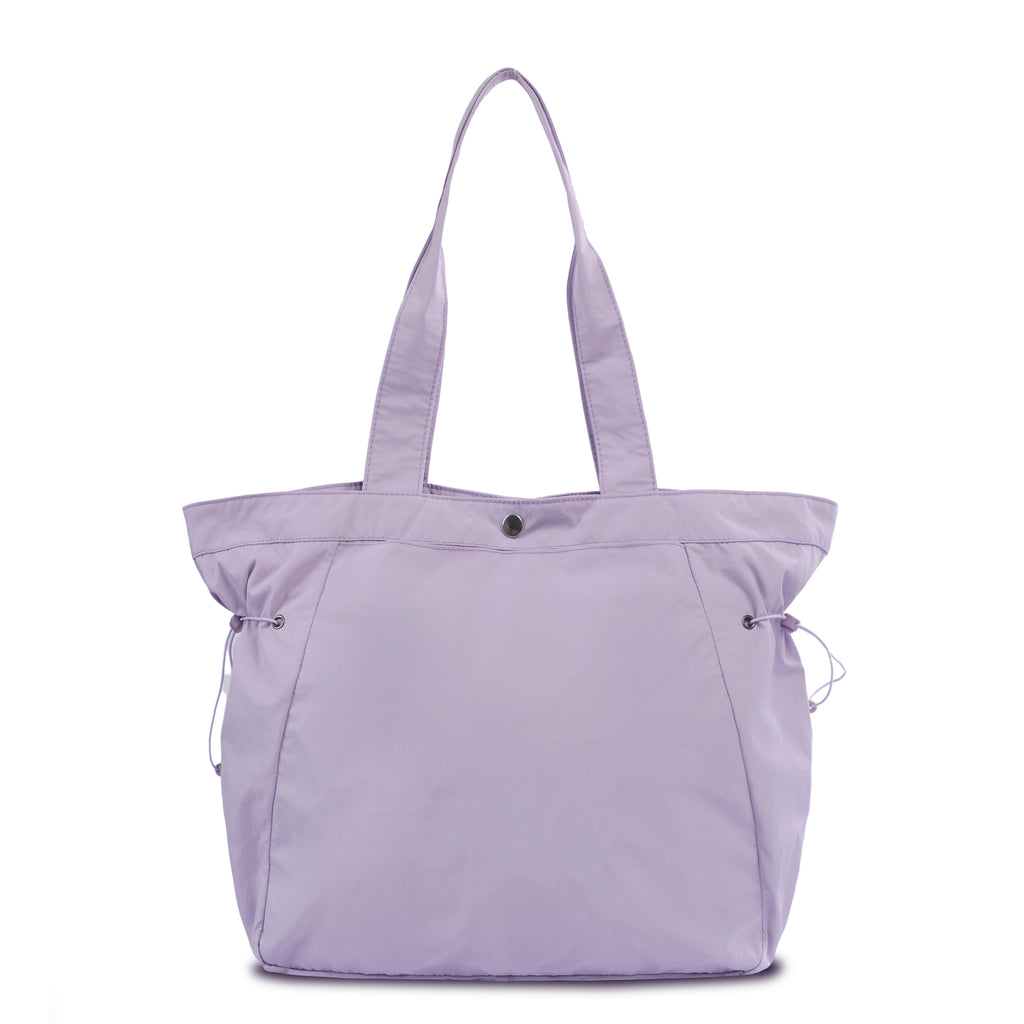 Side-cinch shopper bag