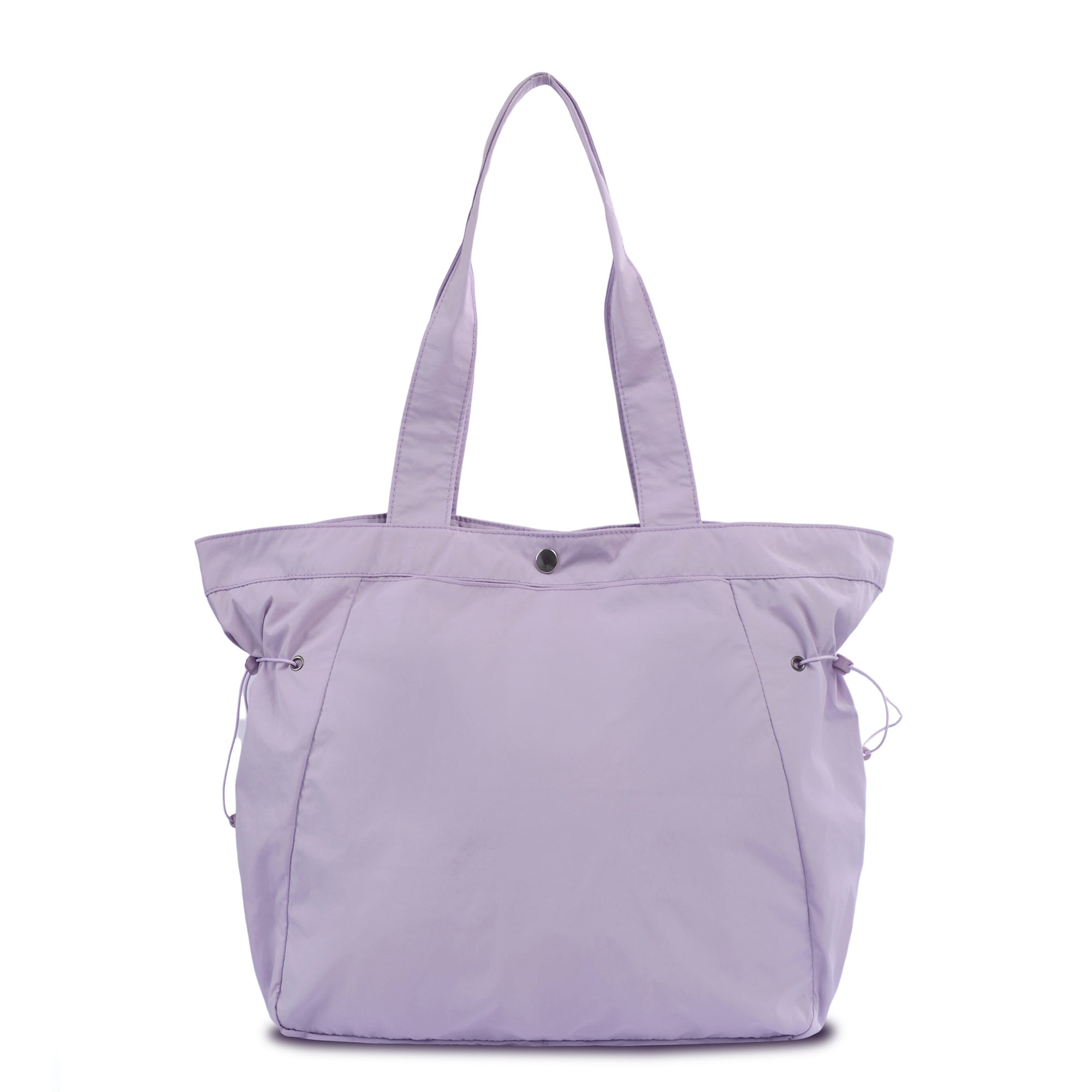 Side-cinch shopper bag