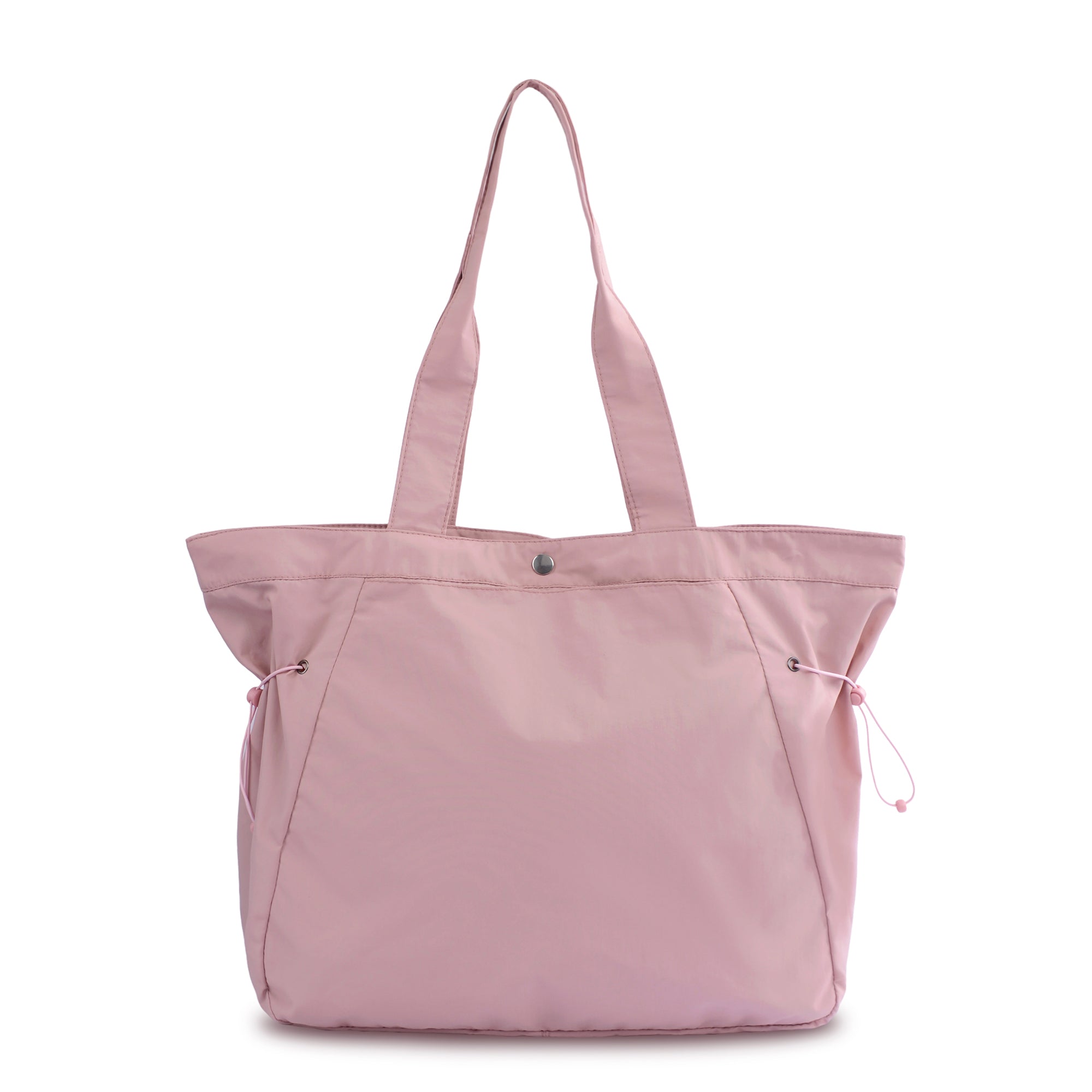 Side-cinch shopper bag