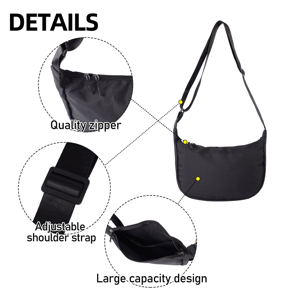 Large capacity crossbody bag