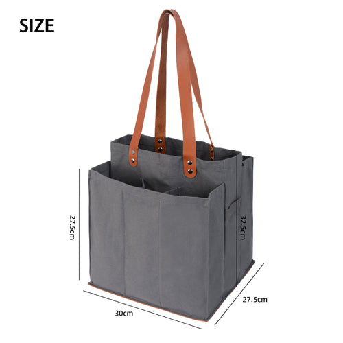 Foldable canvas vegetable shopping bag