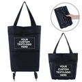 Folding shopping cart bag